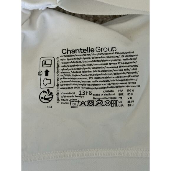 CHANTELLE 13F8 NORAH SUPPORTIVE HIGH LIFT WIRELESS 38H New White - Picture 3 of 4